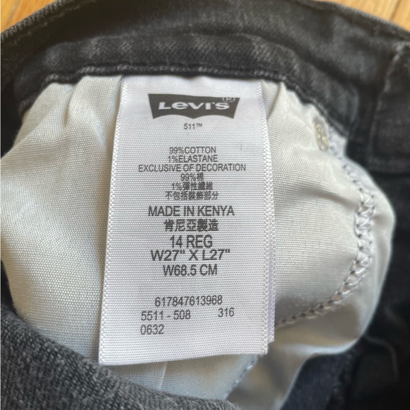 Levi's 511 slim skinny Jean size 14 regular - Picture 11 of 13